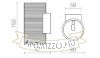 GLANS RR2 150 fali lámpa fehér Eco PLA 230V LED G9 5W