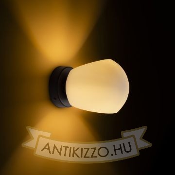 SOLARIS felületre szerelhető tejüveg/fekete 230V LED E14 7W