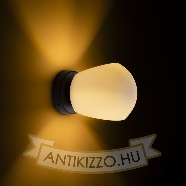 SOLARIS felületre szerelhető tejüveg/fekete 230V LED E14 7W