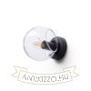 SOLARIS felületre szerelhető tiszta üveg/fekete 230V LED E14 7W
