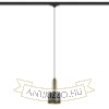 GIULIA 12 három áramkörös sínre fekete/aranybarna sárgaréz 230V LED E27 11W
