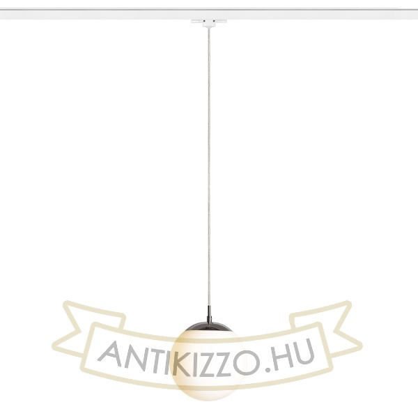 LUNA 20 három áramkörös sínre  opál üveg/króm 230V LED E27 11W