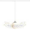 LUNA 25 egy áramkörös sínre  opál üveg/króm 230V LED E27 15W