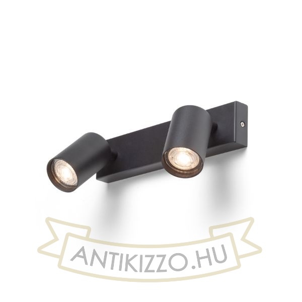 DUDE II felületre szerelhető fekete 230V LED GU10 2x9W