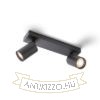 DUDE II felületre szerelhető fekete 230V LED GU10 2x9W