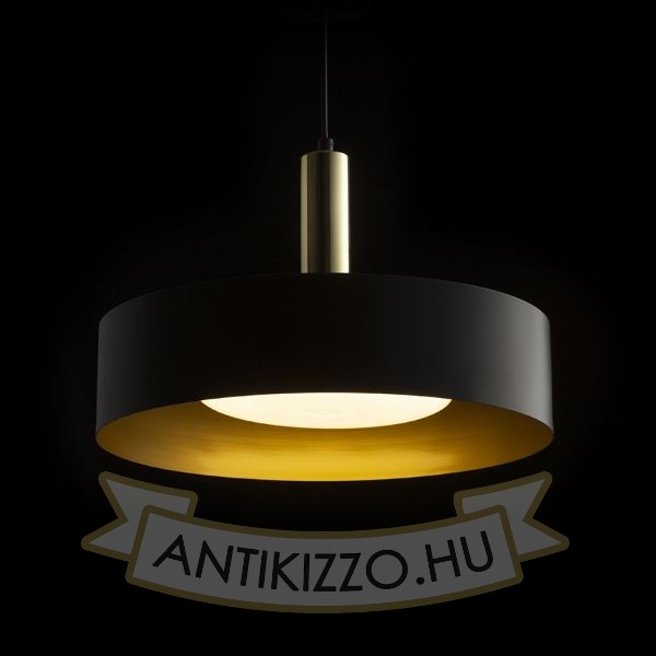 GIULIA 40 függő lámpa fekete/aranybarna sárgaréz 230V LED E27 30W