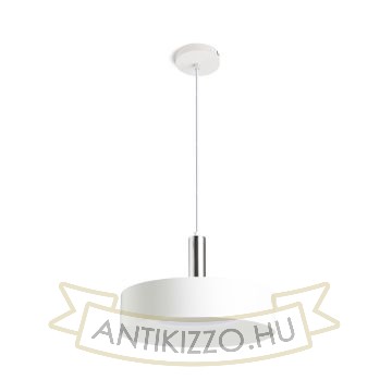 GIULIA 40 függő lámpa fehér króm 230V LED E27 30W