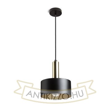 GIULIA 20 függő lámpa fekete/aranybarna sárgaréz 230V LED E27 15W