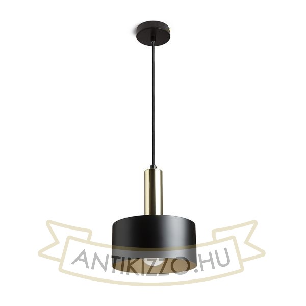 GIULIA 20 függő lámpa fekete/aranybarna sárgaréz 230V LED E27 15W