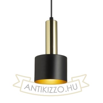 GIULIA 12 függő lámpa fekete/aranybarna sárgaréz 230V LED E27 11W