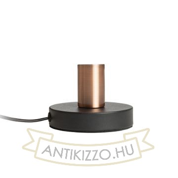ALGOT asztali lámpa fekete szálcsiszolt réz 230V LED E27 15W