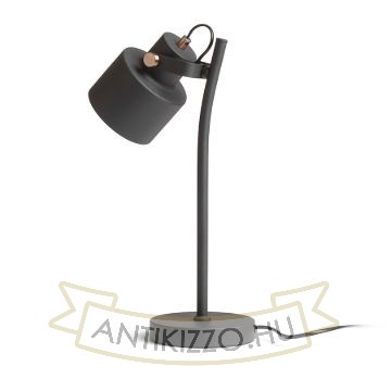 CELEIA asztali lámpa matt fekete szálcsiszolt réz 230V LED E27 11W