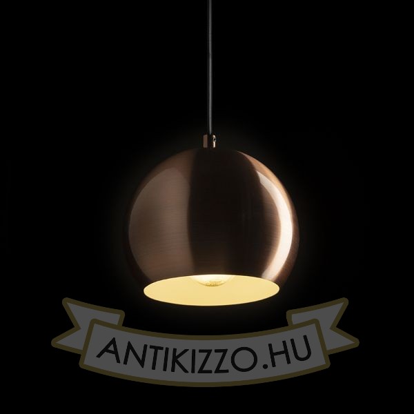 AGNETA függő lámpa  szálcsiszolt réz 230V LED E27 11W
