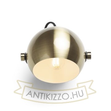 AGNETA felületre szerelhető  szálcsiszolt sárgaréz/fekete 230V LED E27 11W