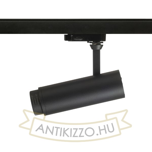 FOCUS 12 DIMM háromfázisú áramkörös sínre fekete  230V LED 12W 10 60°  3000K 4000K 5000K