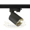 DARIO háromfázisú áramkörös sínre fekete szálcsiszolt sárgaréz 230V LED GU10 9W