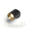 DARIO mennyezeti lámpa fekete szálcsiszolt sárgaréz 230V LED GU10 9W
