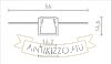 LED PROFILE B süllyesztett 1m  alumínium/tej akril 