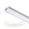 LED PROFILE A süllyesztett 1m  alumínium/tej akril 