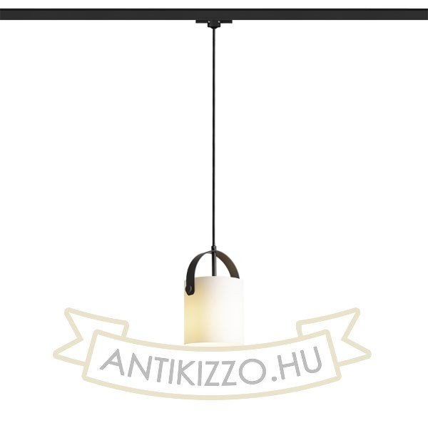 JULIETTA 16 háromfázisú áramkörös sínre  opál üveg/fekete 230V LED E27 15W