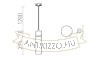EIGHT háromfázisú áramkörös sínre függö lámpa  opál üveg/króm 230V LED E27 11W