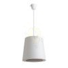 POLLOCK függő fehér/világosszürke  230V LED E27 15W