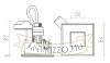 INCA SQ  fehér  230V GU10 7W IP65