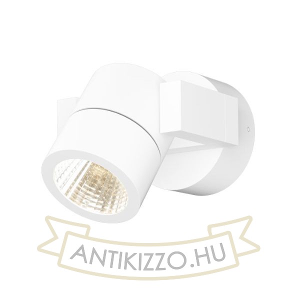 ORIT fali lámpa fehér /alumínium 230V LED 6W 80° IP44  3000K