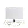 PLAZA S asztali lámpa fehér króm 230V LED E27 15W