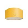 DOUBLE 55/30 lámpabúra  Chintz sárgabarack/fehér PVC  max. 23W