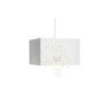 TEMPO 30/19 lámpabúra  Polycotton fehér/fehér PVC  max. 23W