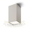 MEA mennyezeti szögletes lámpa  szálcsiszolt alumínium 230V LED E27 15W