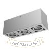 BERIT III mennyezeti lámpa  alumínium 230V GU10 3x50W