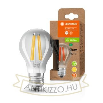 OSRAM ULTRA ECONOMY 210lm/W Classic A világos 230V E27 LED EQ100 3000K
