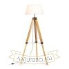 ALVIS/AMBITUS 46 állólámpa fehér bambusz/fekete 230V LED E27 15W