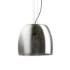 ORLANDO 35 függő lámpa füstös üveg/fekete 230V LED E27 24W