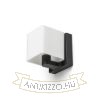 PHILLY fali lámpa fekete opál üveg 230V LED G9 7W