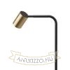 FLYNN I állólámpa  fekete/szálcsiszolt sárgaréz 230V LED GU10 9W