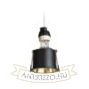 ORCO süllyesztett lámpa fekete/aranysárga 230V LED GU10 9W