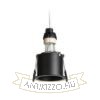 ORCO süllyesztett lámpa fekete 230V LED GU10 9W