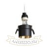 ORTA süllyesztett lámpa fekete/aranysárga 230V LED GU10 9W