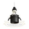 ORTA süllyesztett lámpa fekete 230V LED GU10 9W