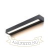 ASTER 50 fali lámpa fekete tej akril 230V LED 2x10W IP65 3000K