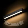 ASTER 50 fali lámpa fekete tej akril 230V LED 2x10W IP65 3000K