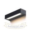 ASTER 25 fali lámpa fekete tej akril 230V LED 2x6W IP65 3000K