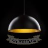 GLADYS 40 függő lámpa fekete/aranysárga 230V LED E27 30W