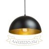 GLADYS 30 függő lámpa fekete/aranysárga  230V LED E27 15W