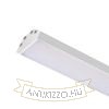 LED PROFILE J felületre szerelhető 1m fehér matt akrilát/alumínium 