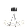 LUTON/RIDICK állólámpa csillogó fekete arany fólia/fekete/fém 230V LED E27 15W