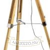 ALVIS/ILUSION állólámpa  krómozott fólia/bambusz 230V LED E27 15W